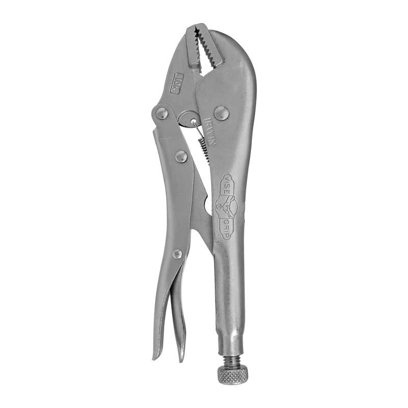 Pinza de Presión Irwin VISE-GRIP 10R – Pinza Ajustable Tipo Caimán de 10” con Liberación Rápida y Mordazas Curvas