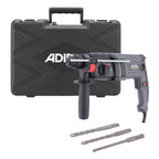 Rotomartillo Electroneumático Adir 11585 SDS Plus 1500W Industrial con Cincelado, Velocidad Variable y Maletín Profesional